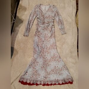 Melloday Maxi Floral Long Sleeve Dress Sz Sm